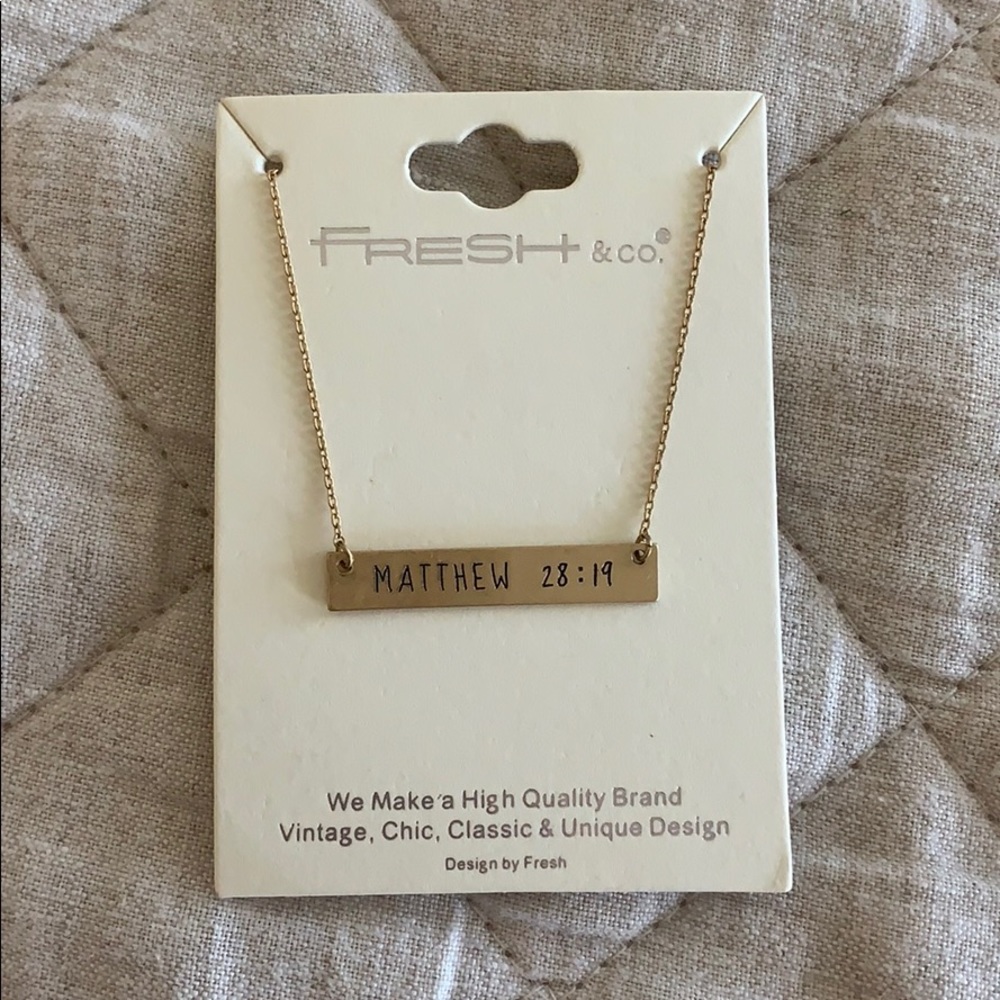 Matthew 28:19 necklace!